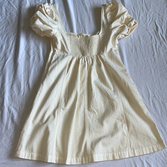 Free People Ivory 100% Cotton Bodycon Dress Size Small NWT - Picture 9 of 9
